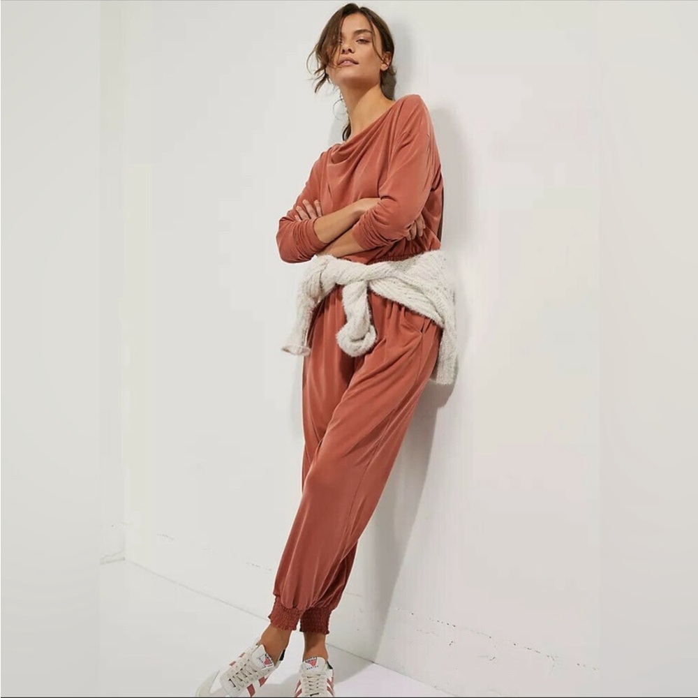 Anthropologie Dylan Cowl-Neck Jumpsuit